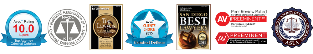 Legal achievements of San Diego criminal defense lawyer Domenic J. Lombardo have been widely recognized by professional associations and industry groups